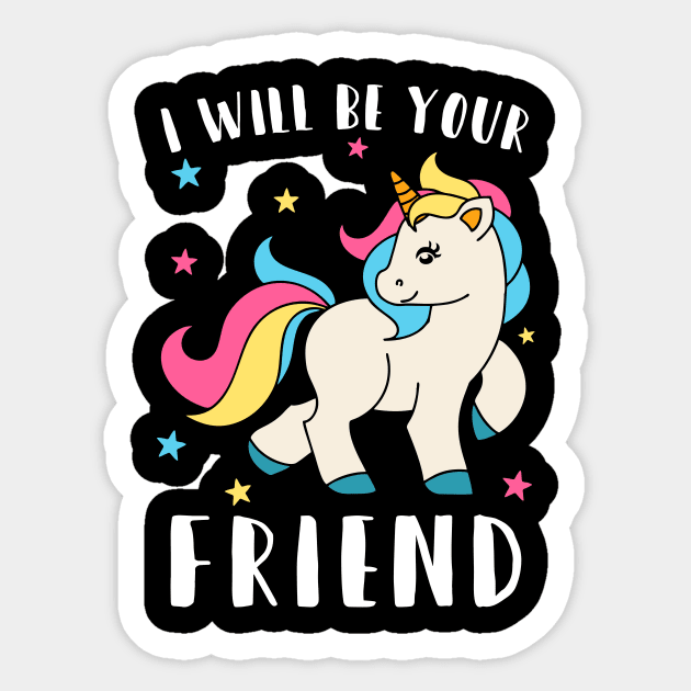 i will be your friend 5 Sticker by luisharun